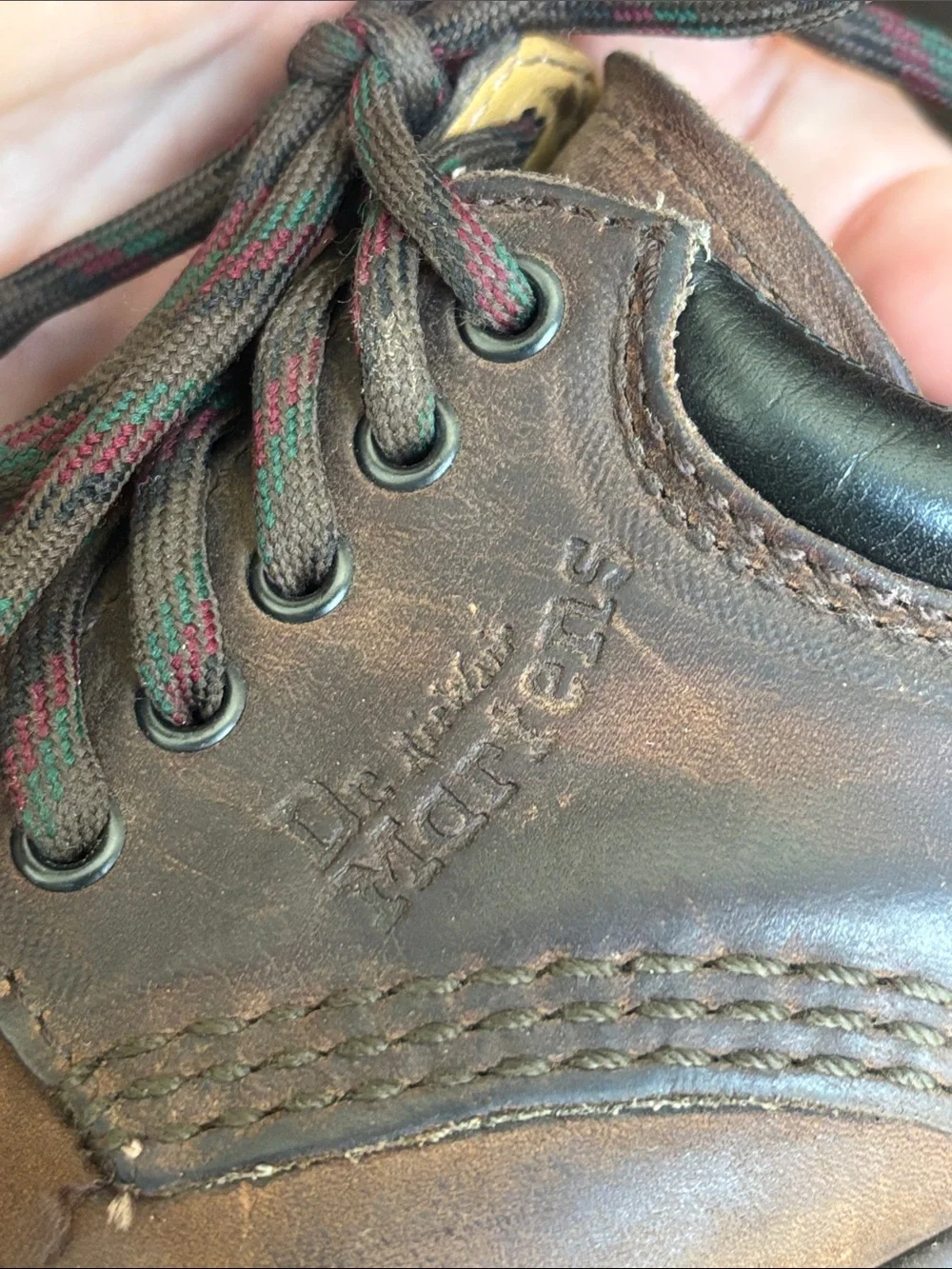 Original AirWair Dr. Martens Crazy Horse Brown Leather Lace-Up Shoe 8053